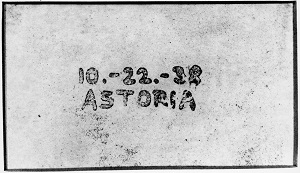 World's first xerographic image